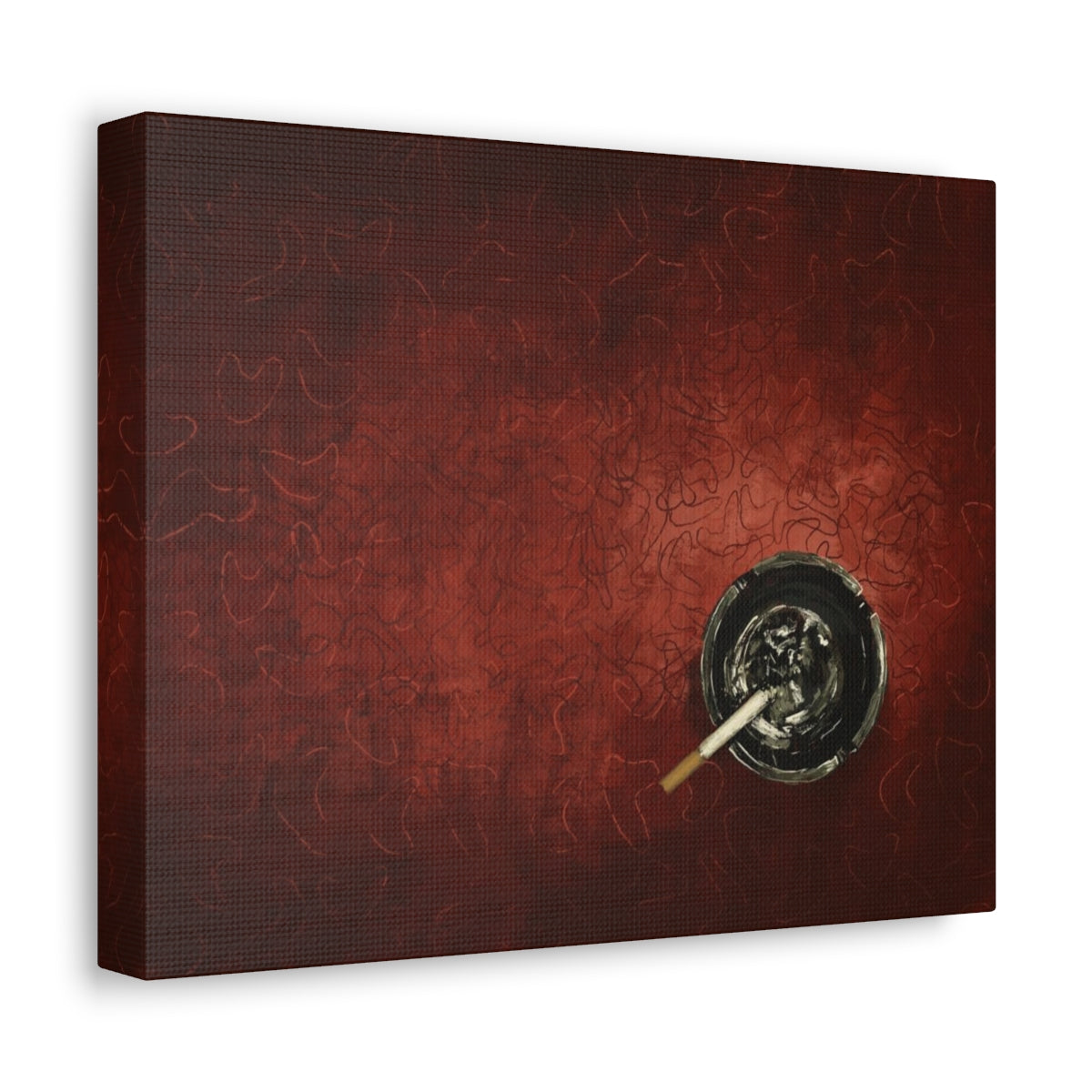 Diner Ashtray - Satin Canvas Print