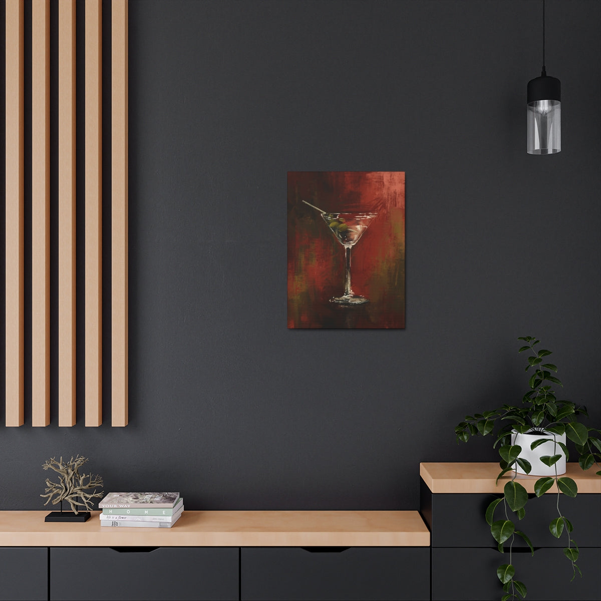 Martini Time - Satin Canvas Print