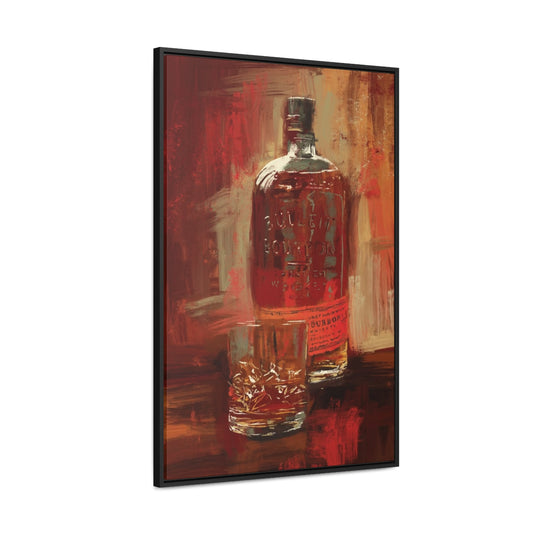 Frontier Pour - Gallery Wrapped Print with Black Frame