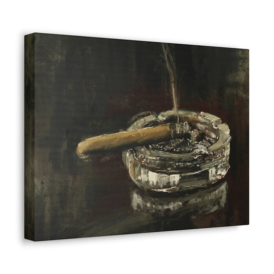 Deep in Contemplation - Satin Canvas Print