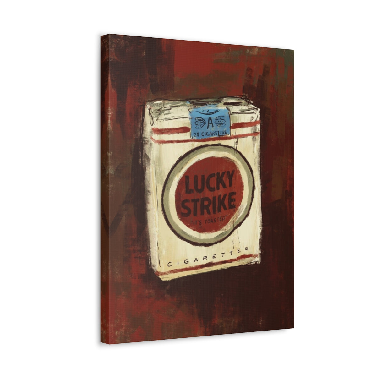 Lucky Burn – Vintage-Inspired Canvas Print