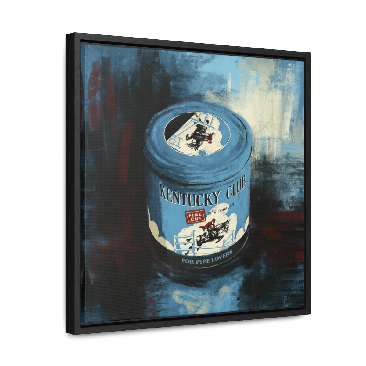 Gentlemen’s Vice – Retro Tin-Inspired Framed Canvas