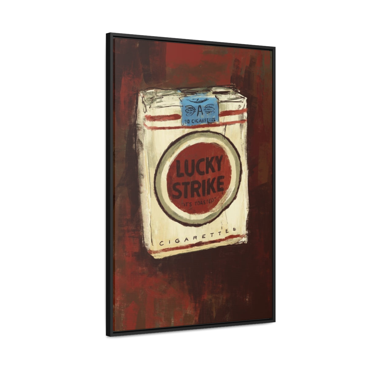 Lucky Burn – Vintage-Inspired Framed Canvas Print