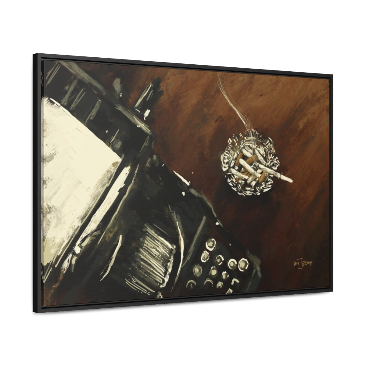 Midnight Inspiration - Gallery Wrapped Canvas with Black Frame