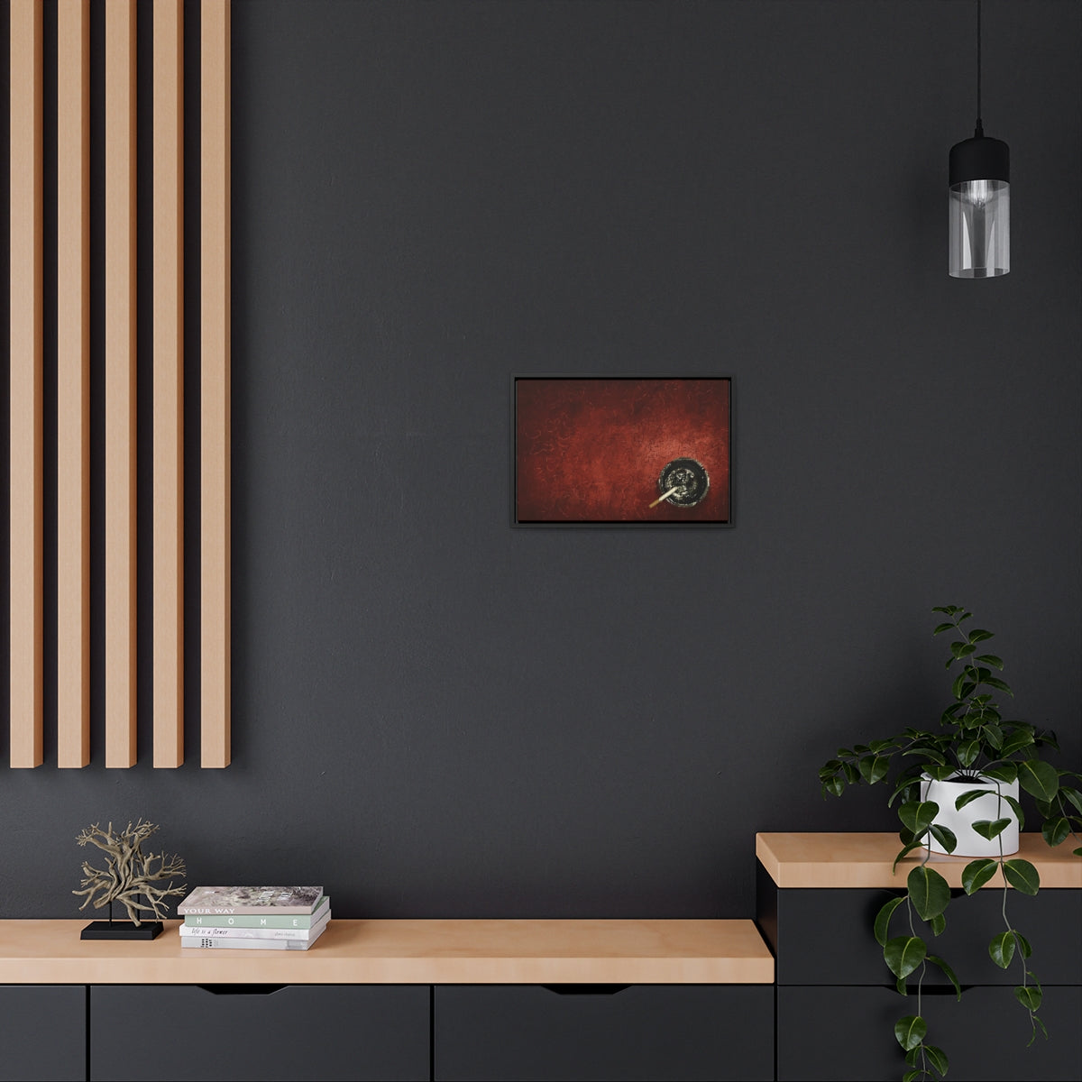 Diner Ashtray - Gallery Wrapped Canvas with Black Frame