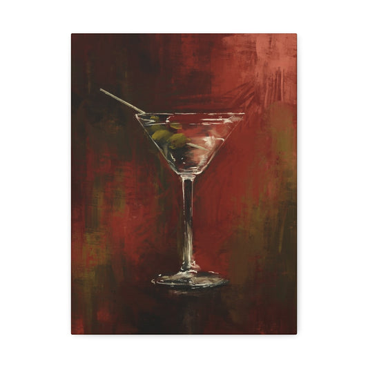 Martini Time - Satin Canvas Print