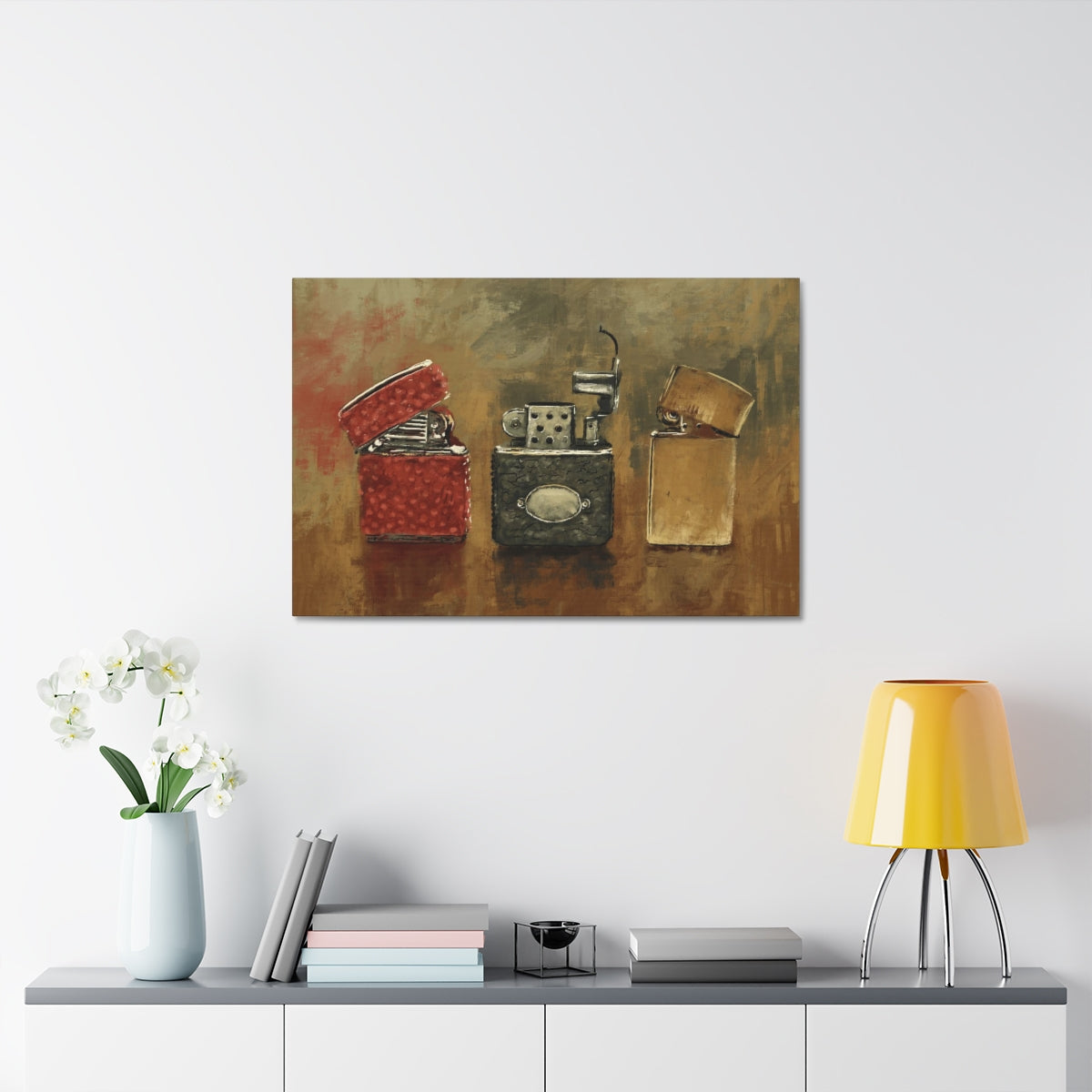 Old Flame - Vintage Lighter Art Canvas