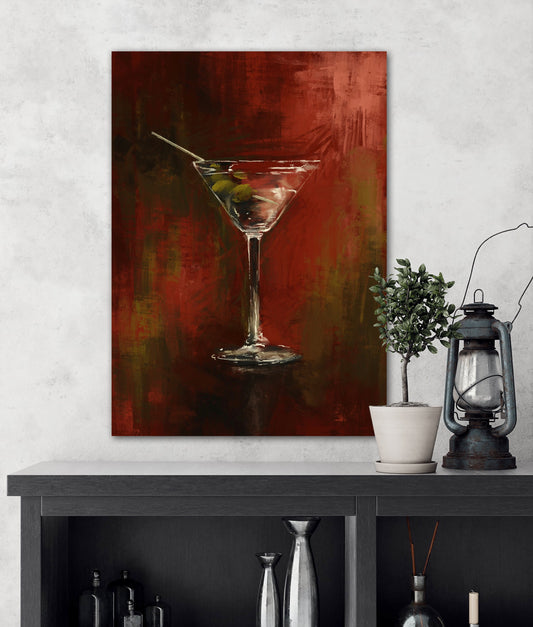 Martini Time - Satin Canvas Print