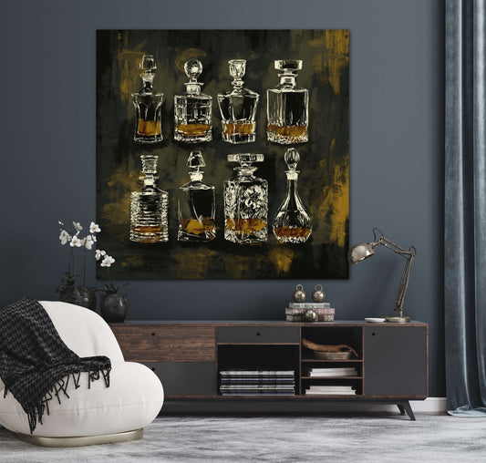 The Good Pour Whiskey Art Canvas