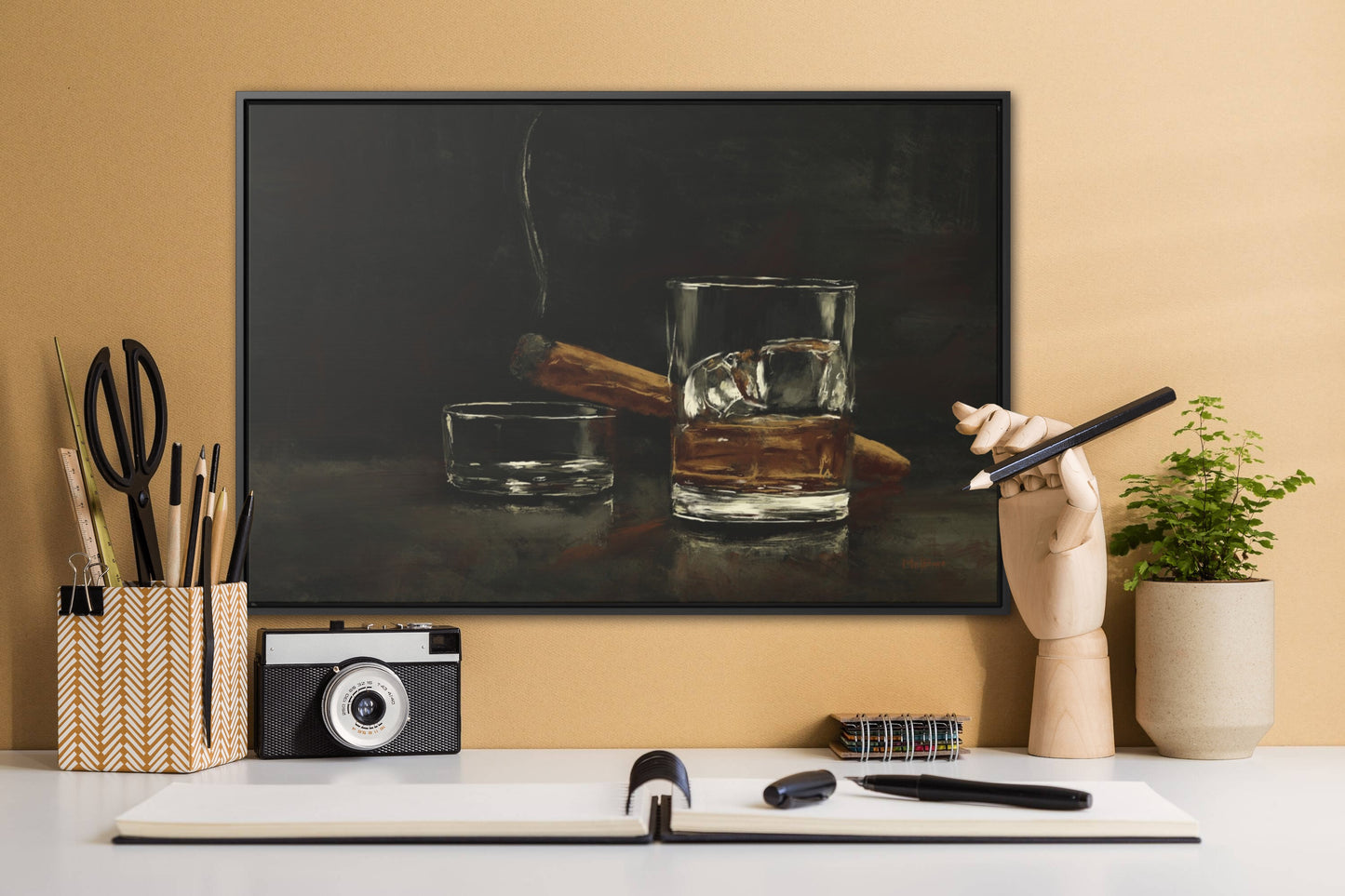 Nightcap Mood - Satin Canvas