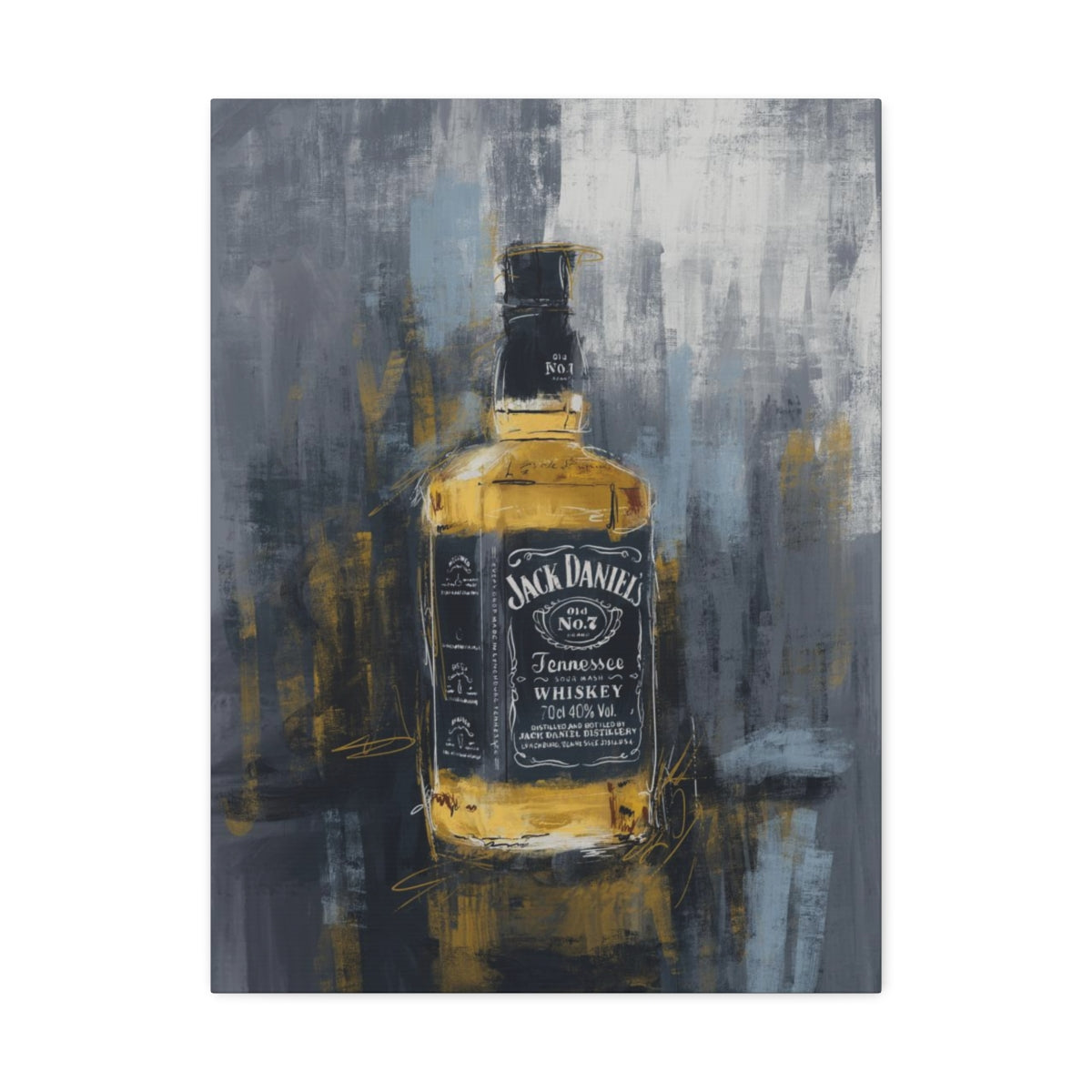 Tennessee Whiskey - Satin Canvas Print