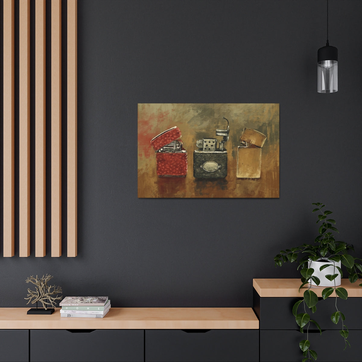 Old Flame - Vintage Lighter Art Canvas