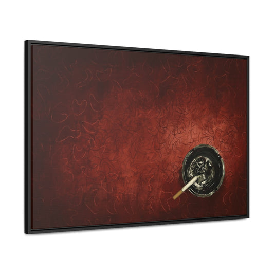 Diner Ashtray - Gallery Wrapped Canvas with Black Frame