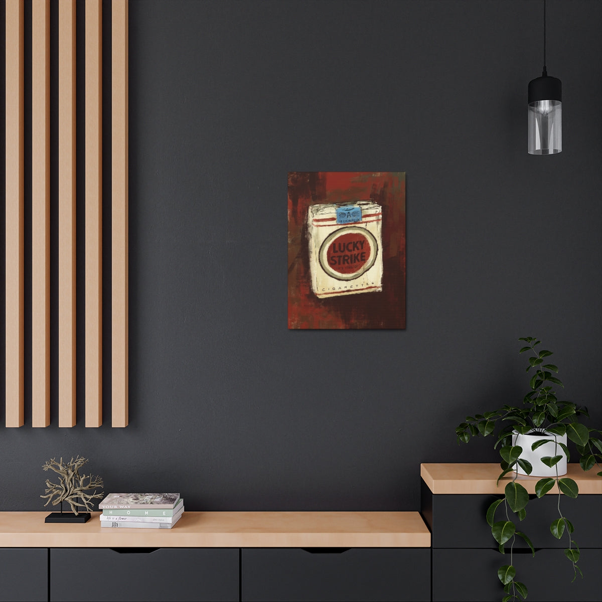 Lucky Burn – Vintage-Inspired Canvas Print