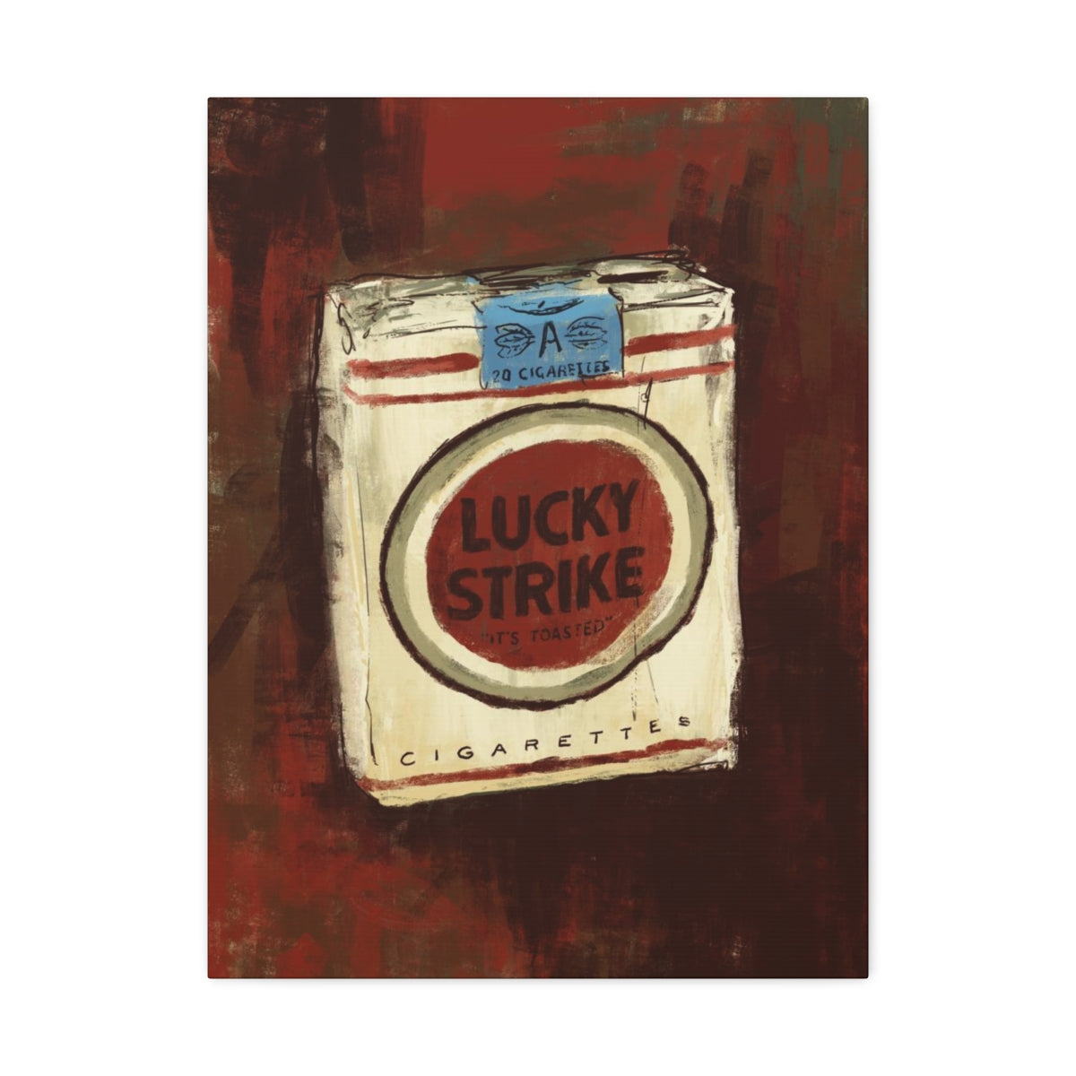 Lucky Burn – Vintage-Inspired Canvas Print