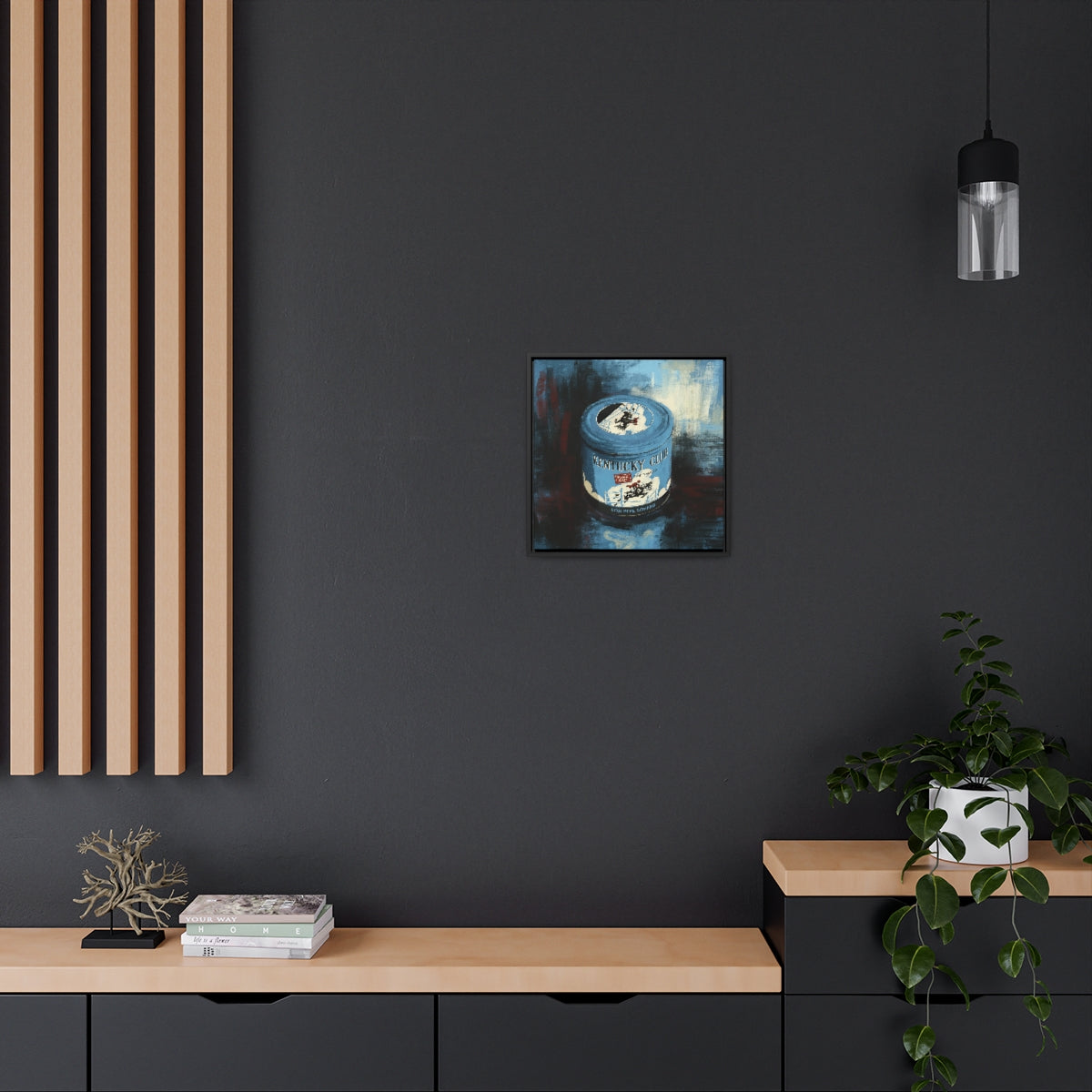 Gentlemen’s Vice – Retro Tin-Inspired Framed Canvas