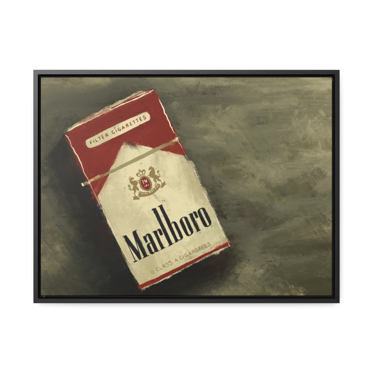 Vintage Reds - Gallery Wrapped Canvas with Black Frame