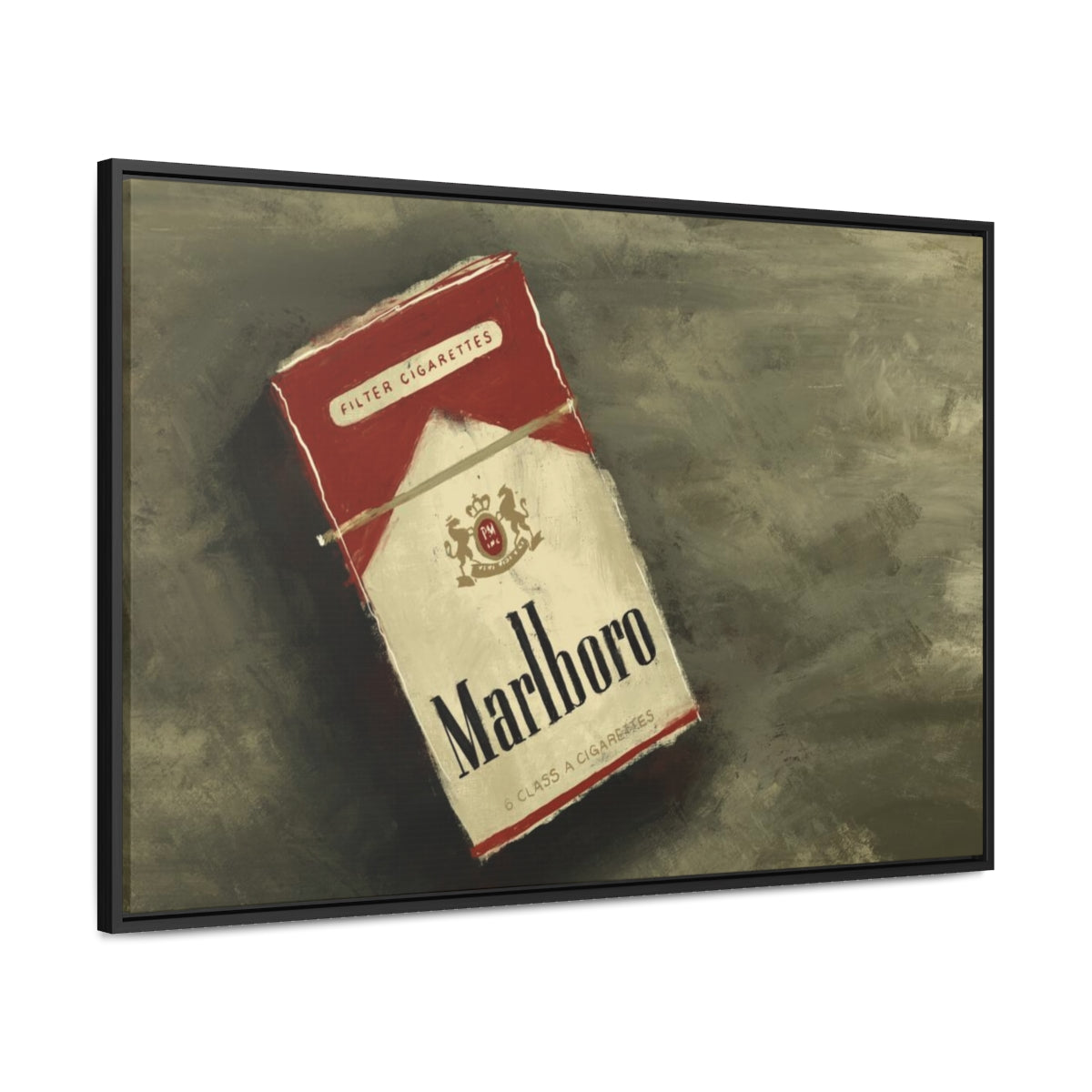 Vintage Reds - Gallery Wrapped Canvas with Black Frame