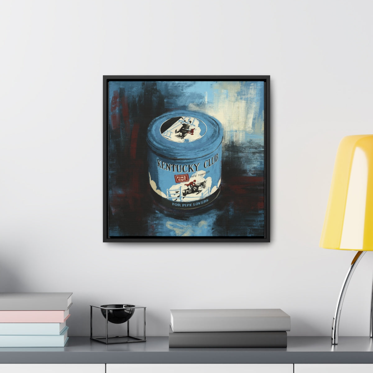 Gentlemen’s Vice – Retro Tin-Inspired Framed Canvas