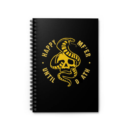 Happy ‘Til the End – Skull & Snake Notebook