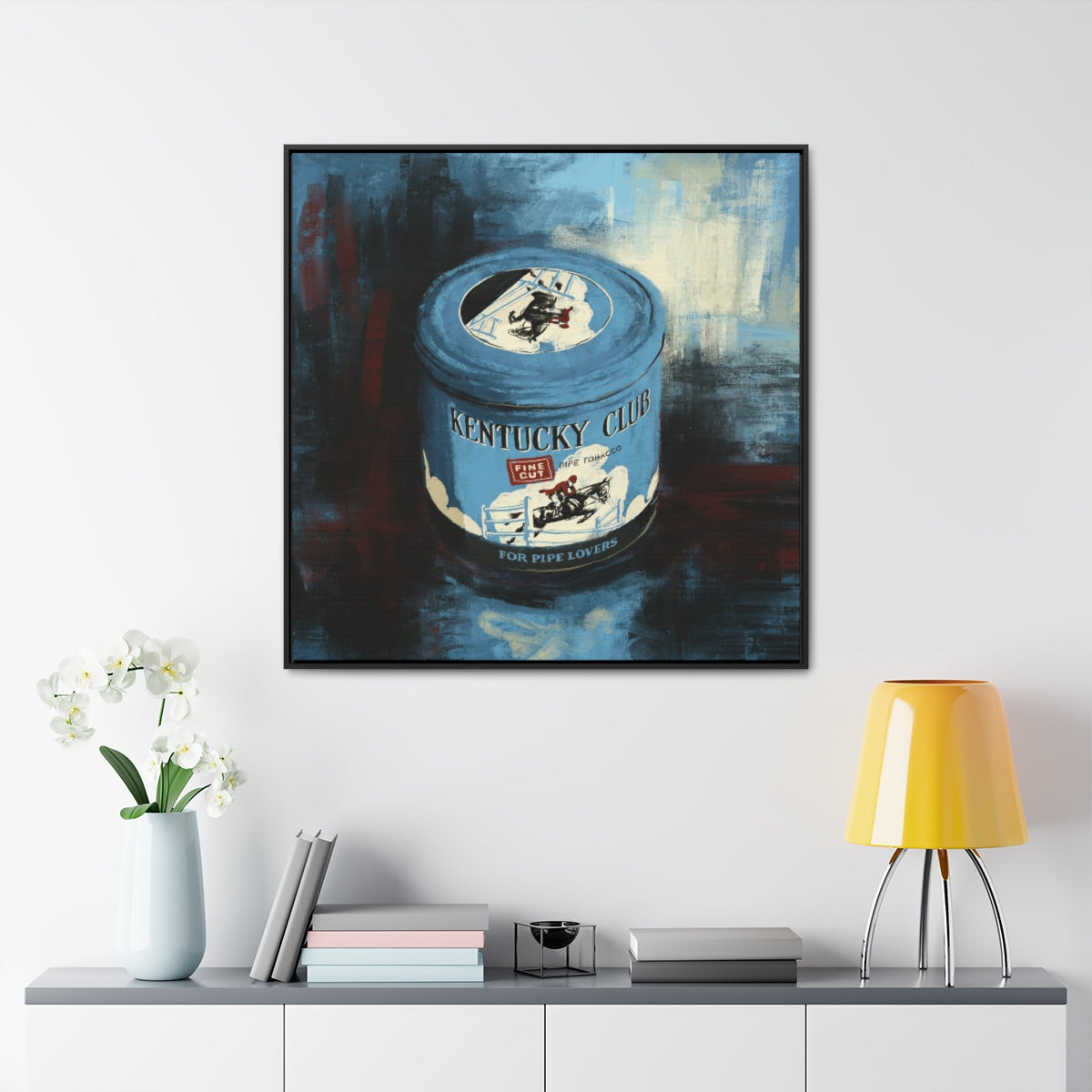 Gentlemen’s Vice – Retro Tin-Inspired Framed Canvas