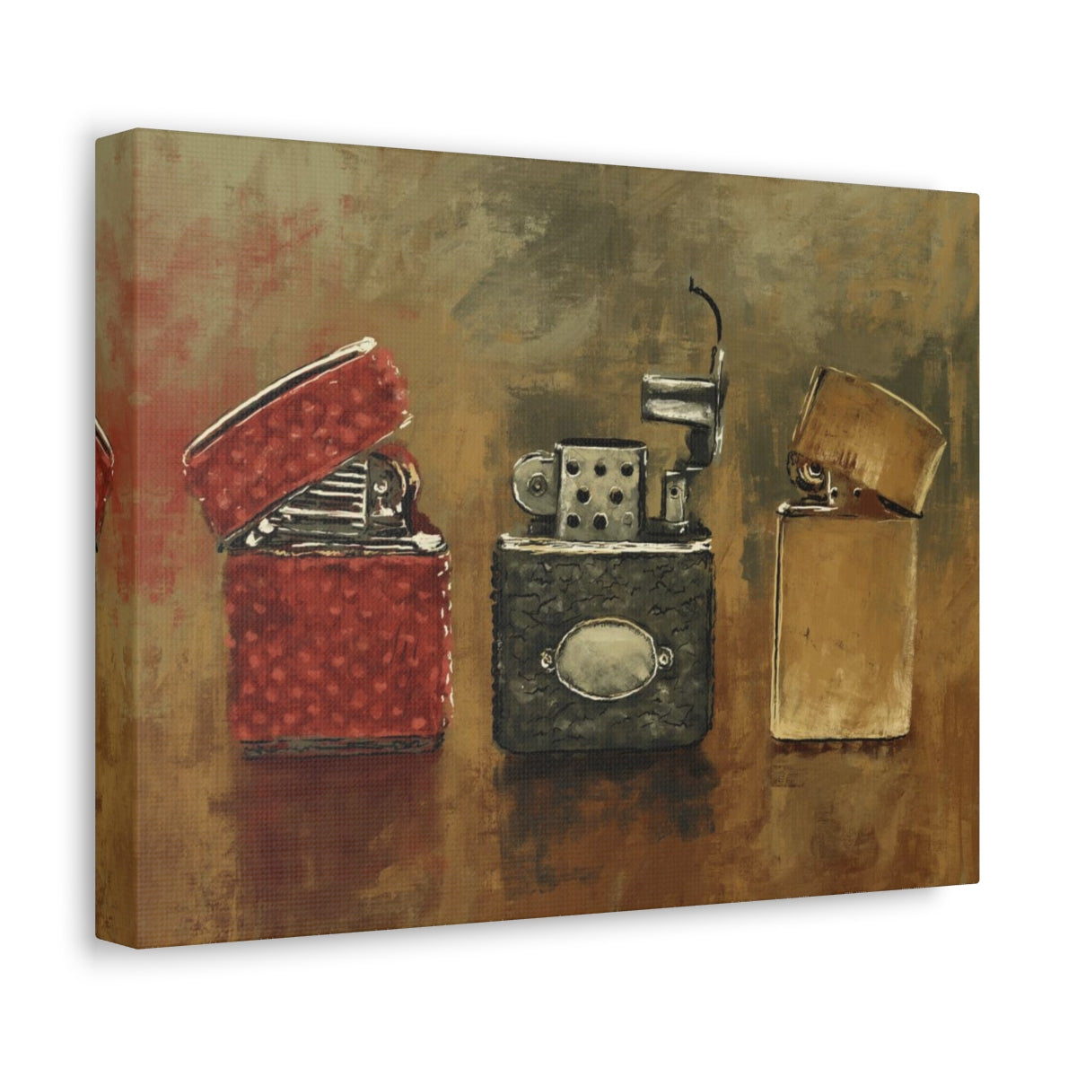 Old Flame - Vintage Lighter Art Canvas