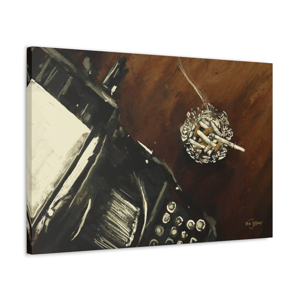 Midnight Inspiration - Satin Canvas Print