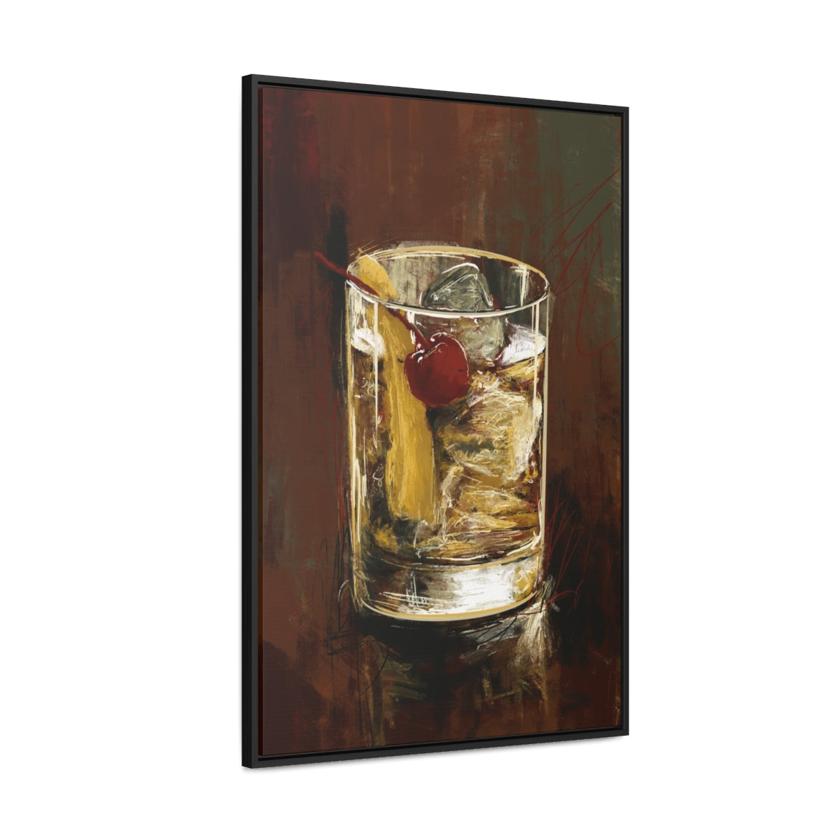 Old Fashion -  Gallery Wrapped Print with Black Frame
