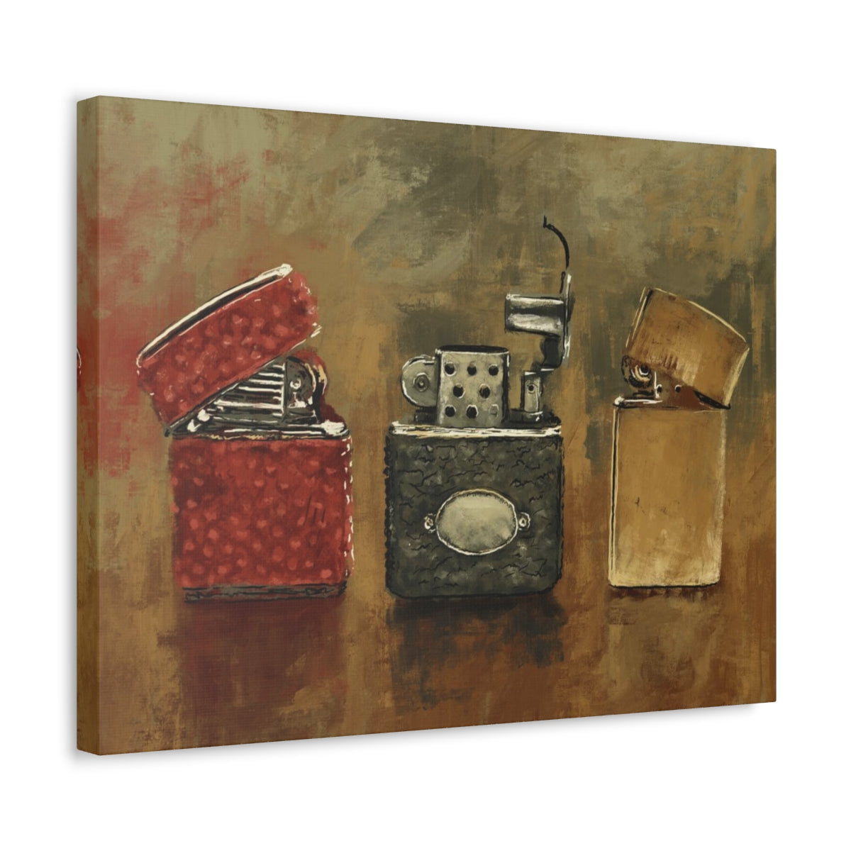 Old Flame - Vintage Lighter Art Canvas