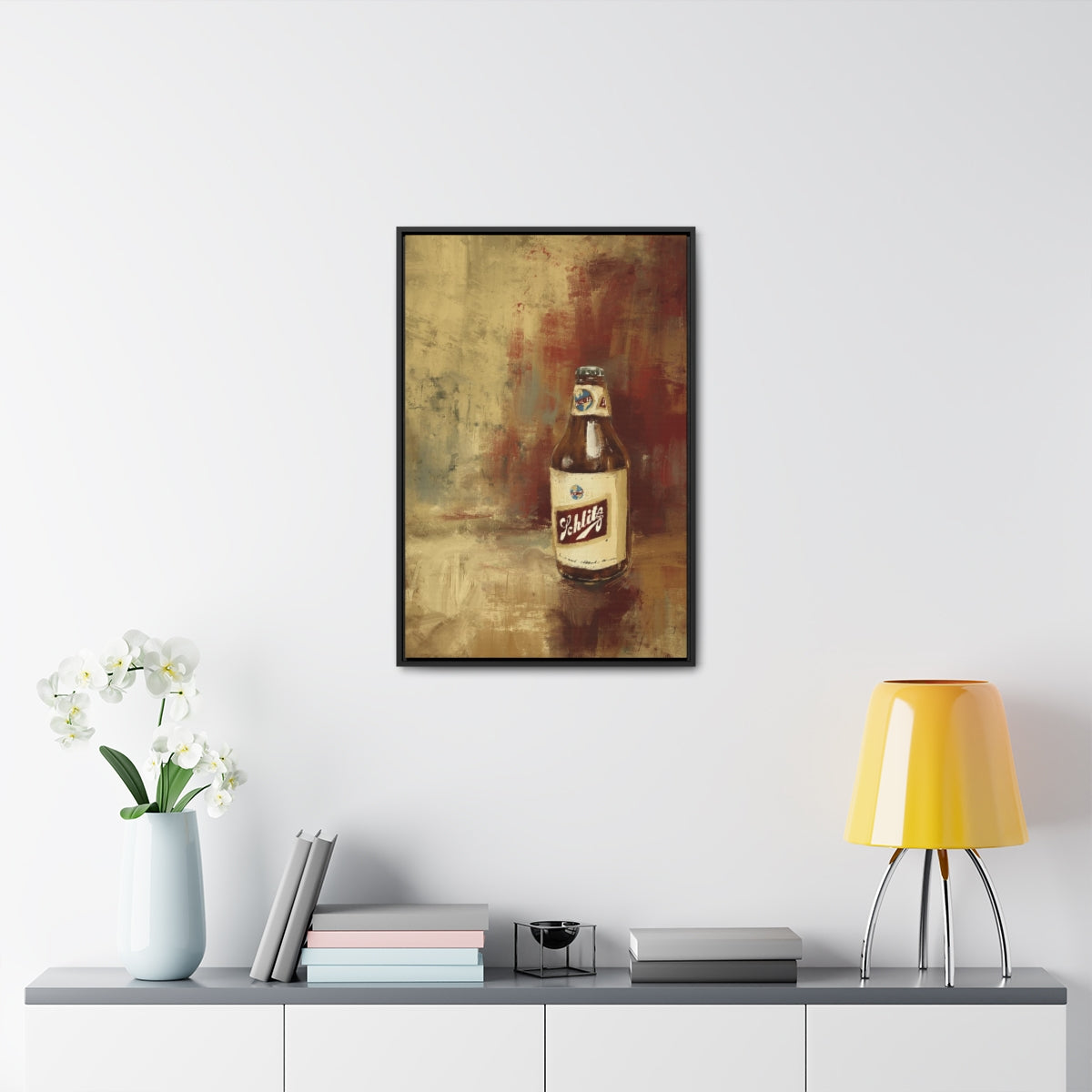 Last Call Legend – Vintage Bottle Print with Black Frame