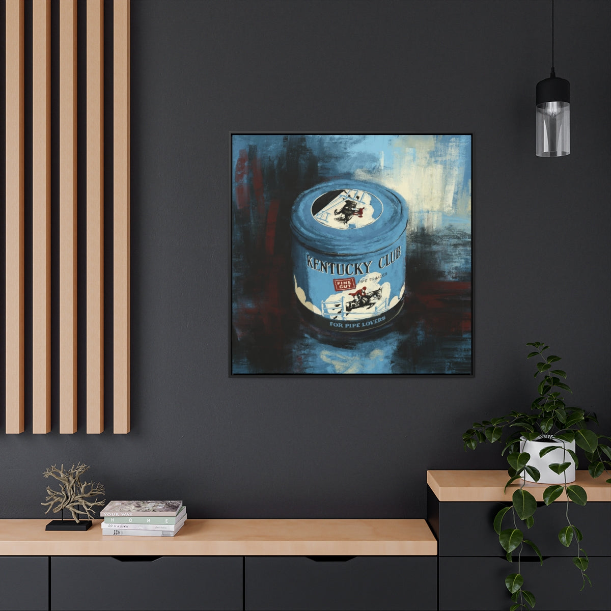 Gentlemen’s Vice – Retro Tin-Inspired Framed Canvas