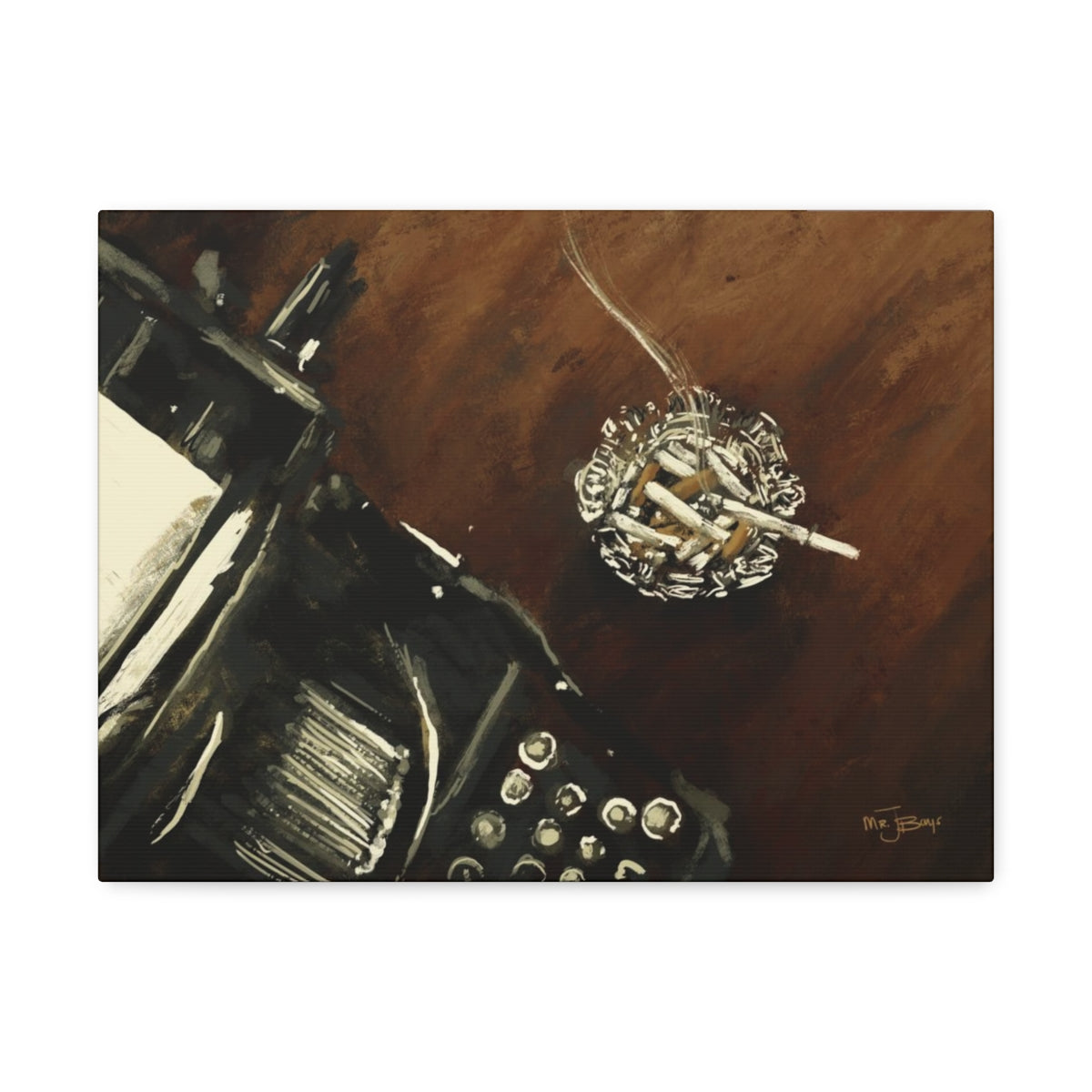 Midnight Inspiration - Satin Canvas Print