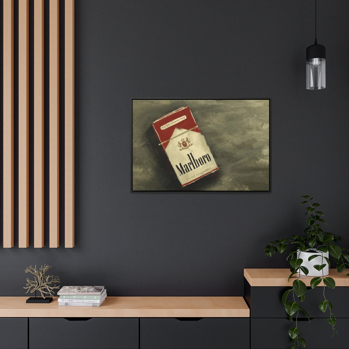 Vintage Reds - Gallery Wrapped Canvas with Black Frame