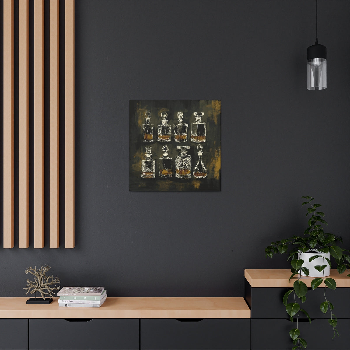 The Good Pour Whiskey Art Canvas