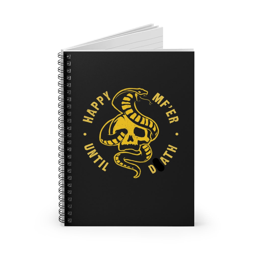 Happy ‘Til the End – Skull & Snake Notebook