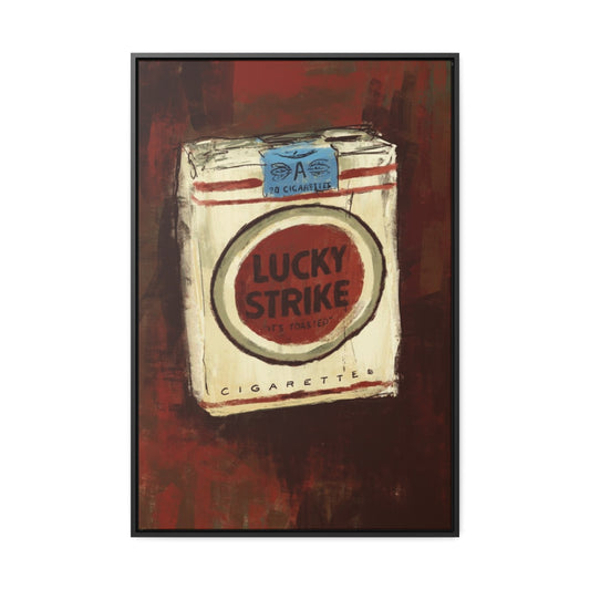 Lucky Burn – Vintage-Inspired Framed Canvas Print