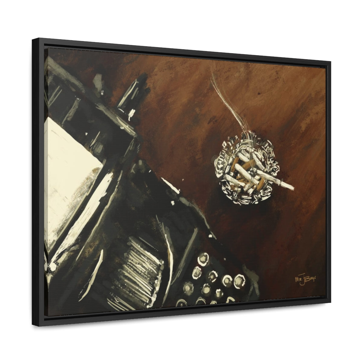 Midnight Inspiration - Gallery Wrapped Canvas with Black Frame