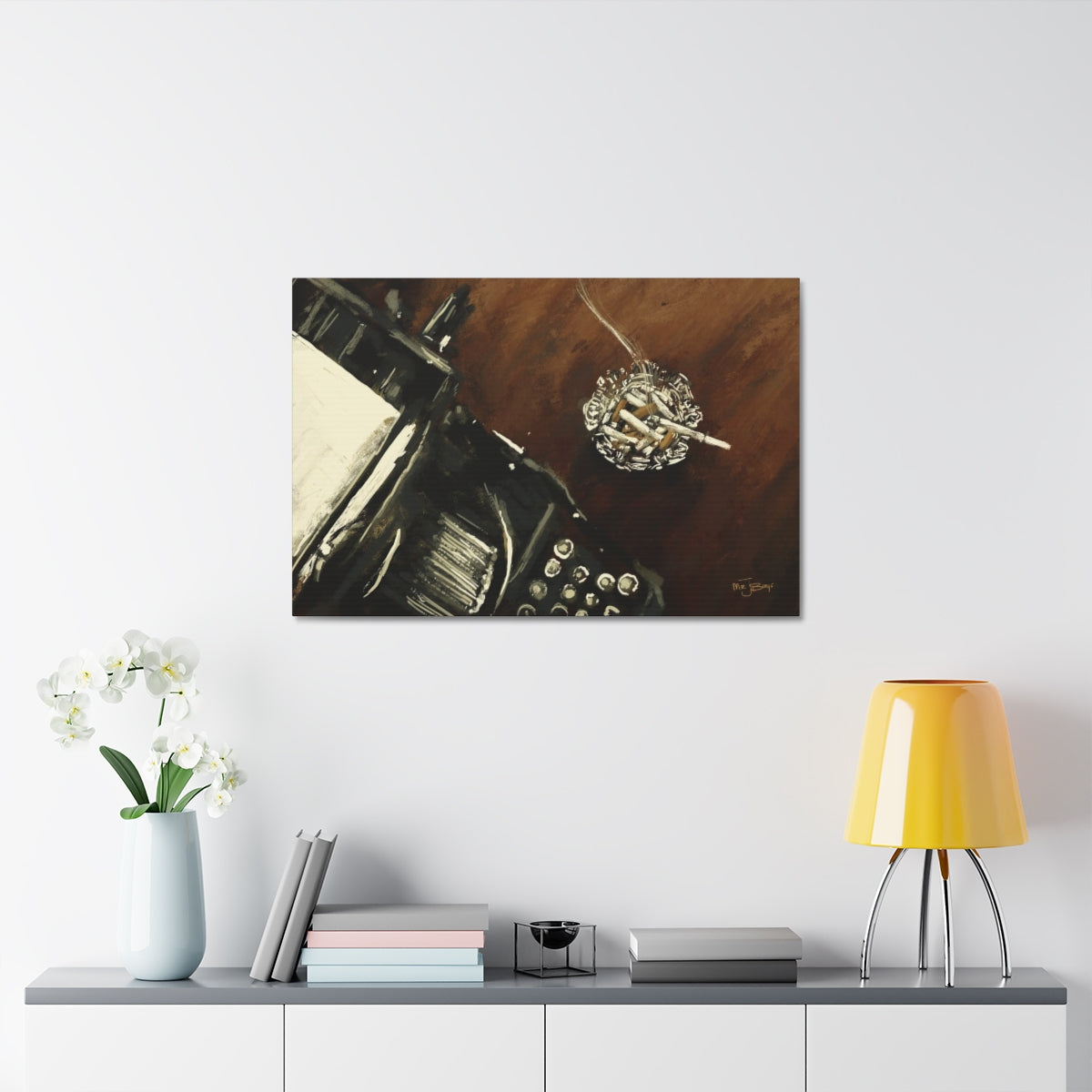 Midnight Inspiration - Satin Canvas Print