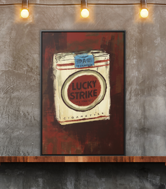 Lucky Burn – Vintage-Inspired Framed Canvas Print