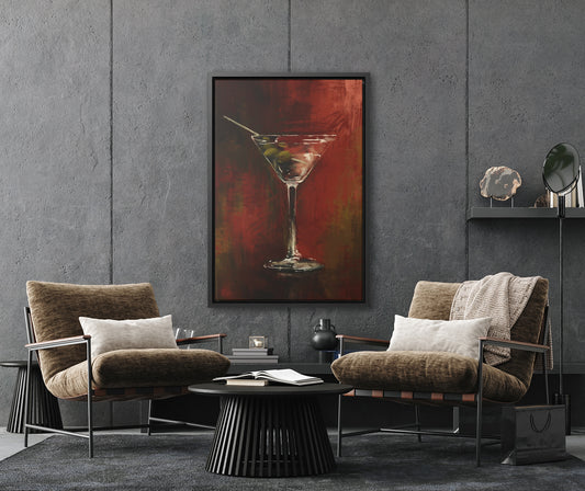 Martini Time - Satin Canvas Print