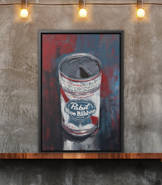 Blue Collar Brew - Gallery Wrapped Print with Black Frame