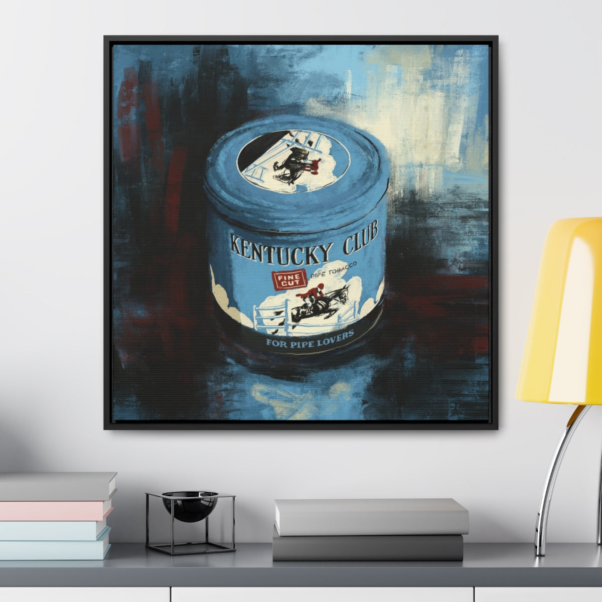Gentlemen’s Vice – Retro Tin-Inspired Framed Canvas