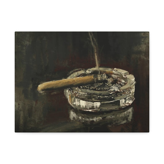 Deep in Contemplation - Satin Canvas Print