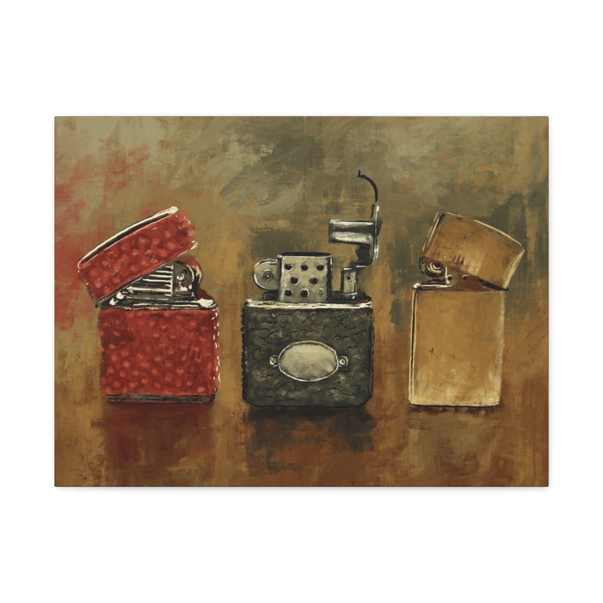 Old Flame - Vintage Lighter Art Canvas