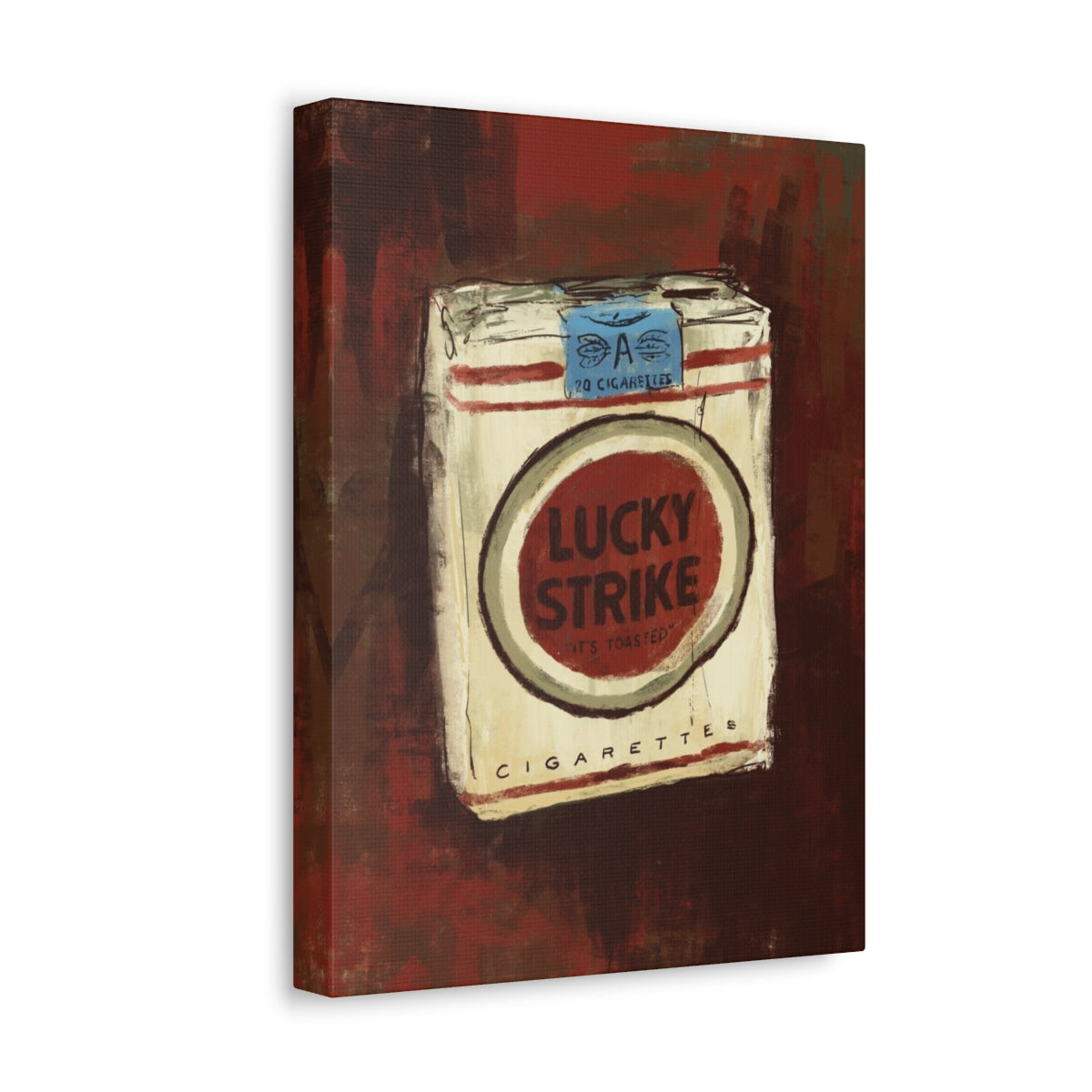 Lucky Burn – Vintage-Inspired Canvas Print