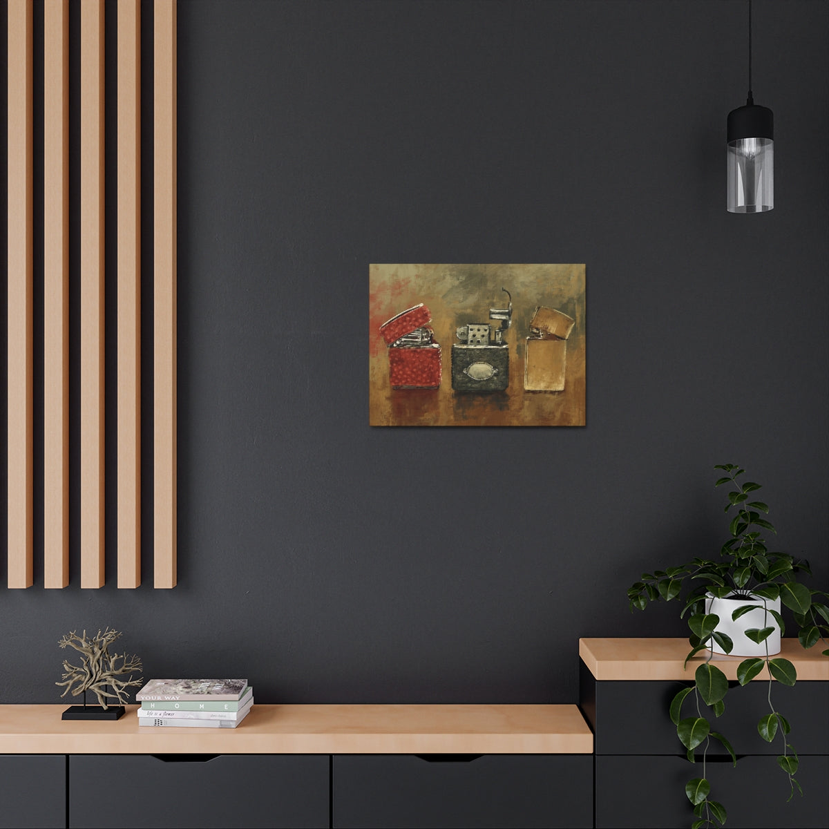 Old Flame - Vintage Lighter Art Canvas
