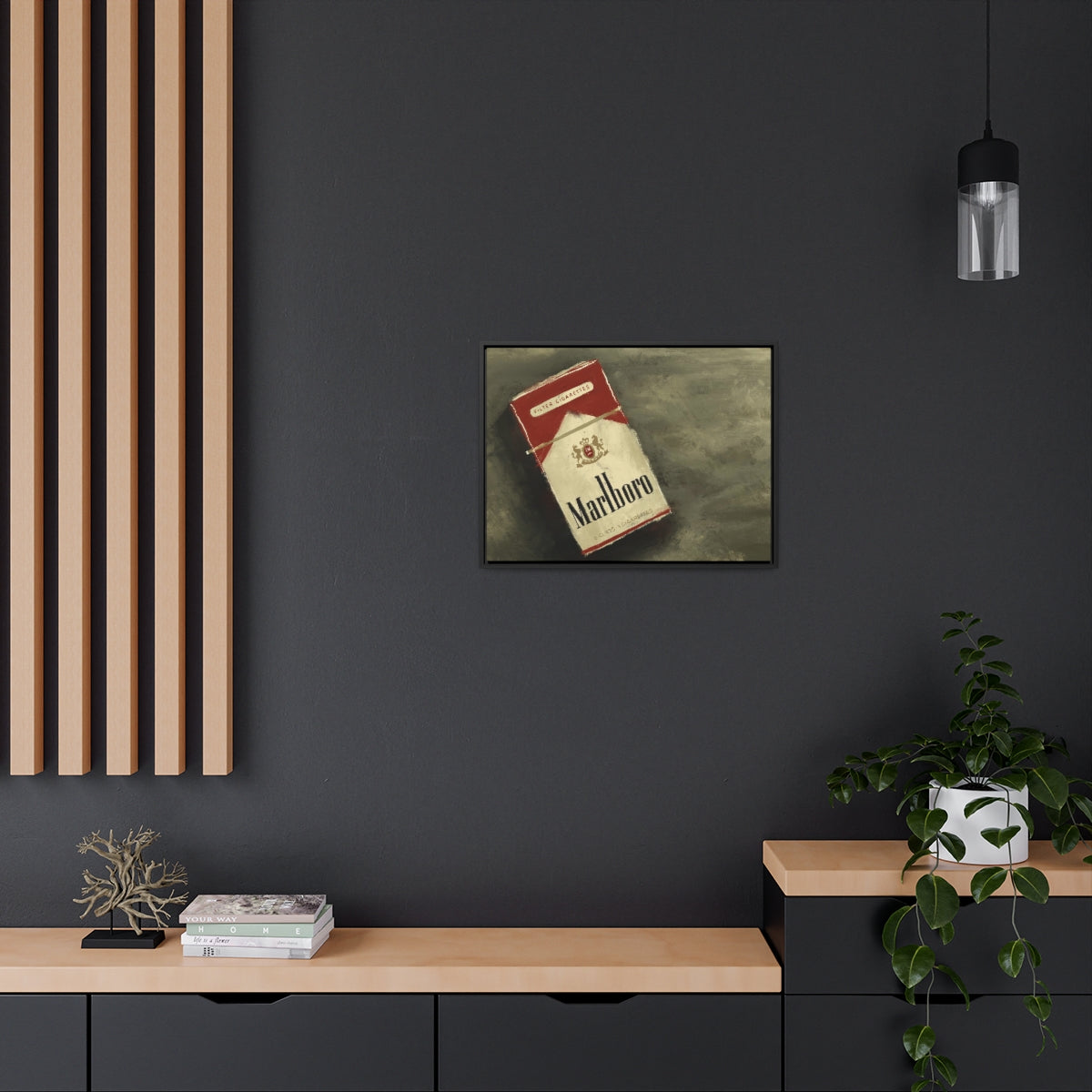 Vintage Reds - Gallery Wrapped Canvas with Black Frame