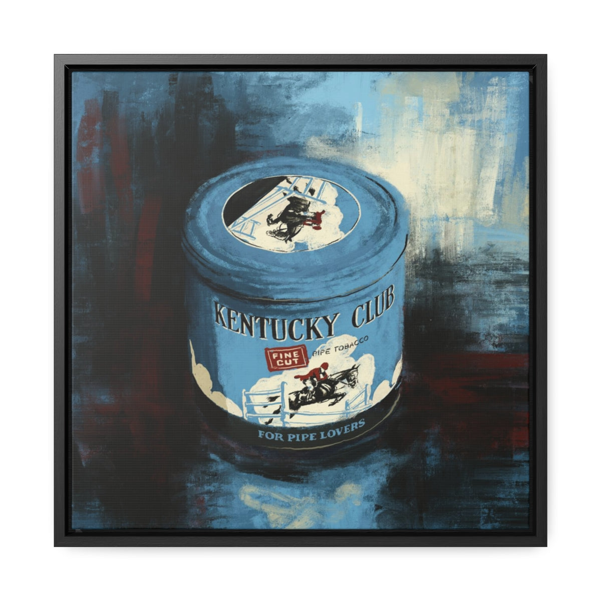 Gentlemen’s Vice – Retro Tin-Inspired Framed Canvas