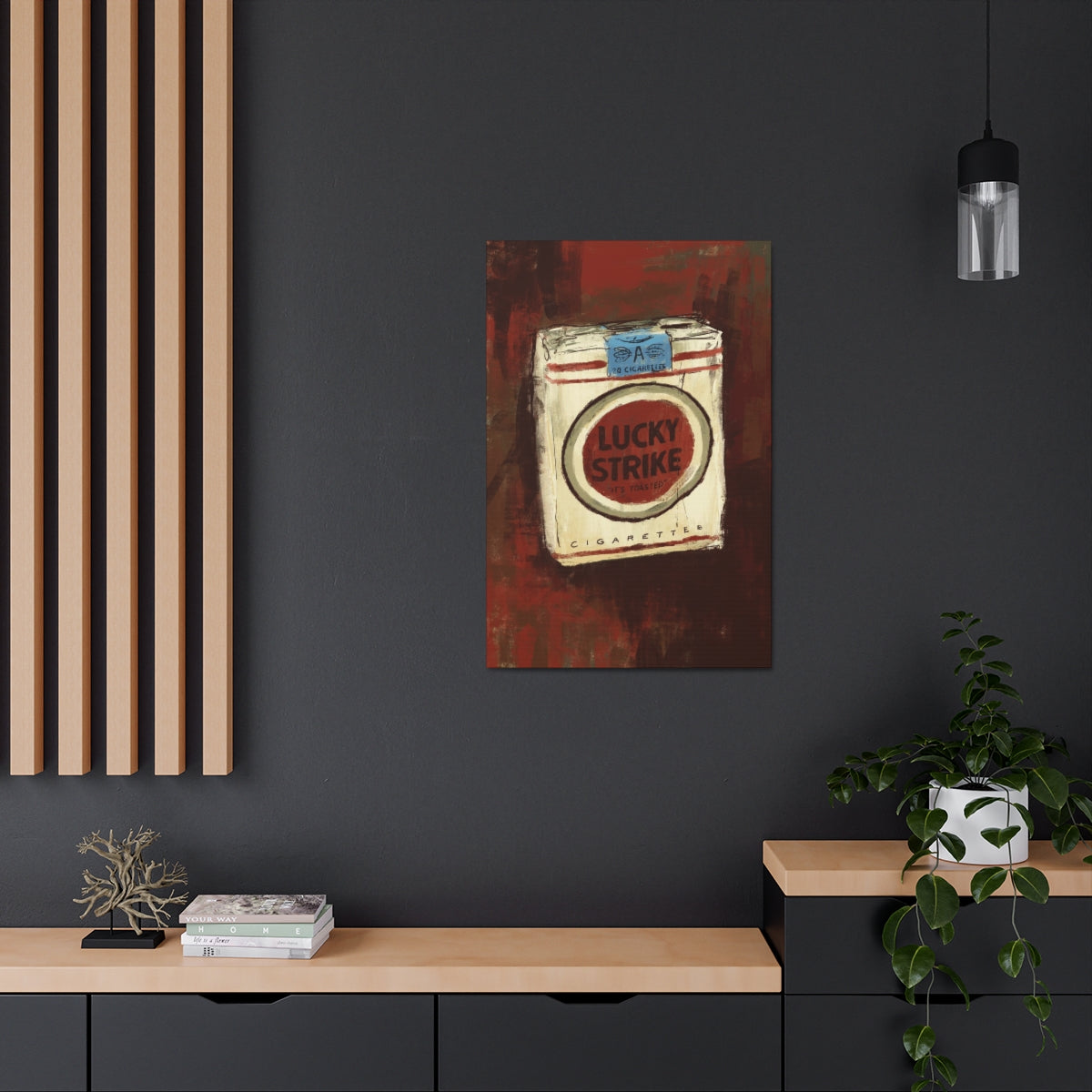 Lucky Burn – Vintage-Inspired Canvas Print