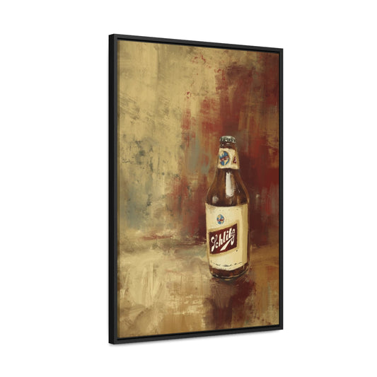 Last Call Legend – Vintage Bottle Print with Black Frame